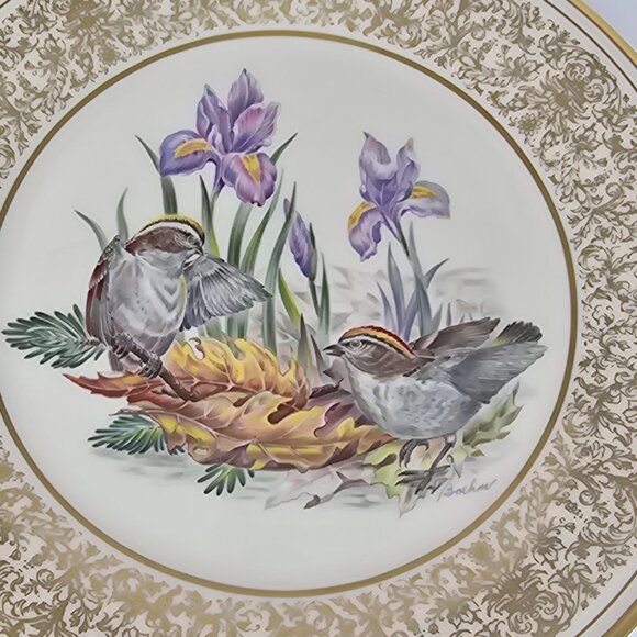 Lenox Limited Edition Plate Golden-Crowned Kinglets 1979 Edward Marshall Boehm - Picture 2 of 8